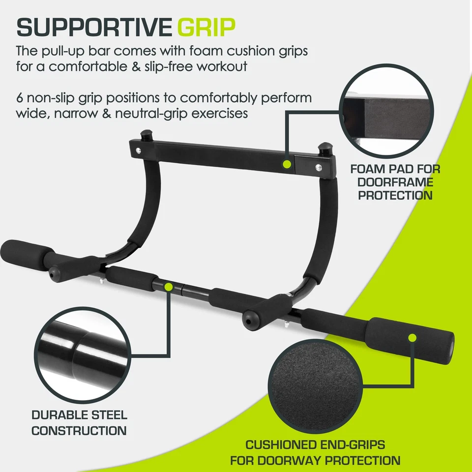 Multi-Grip Lite Pull Up/Chin Up Bar,重型门道上身锻炼 Ba... — 第 4/4 张图片