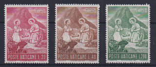 VATICAN 1965 ' CHRISTMAS ' SG464/6 TY119 MNH GUM SET