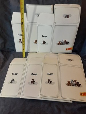 Five Steiff Boxes 9''x7''x4.5''