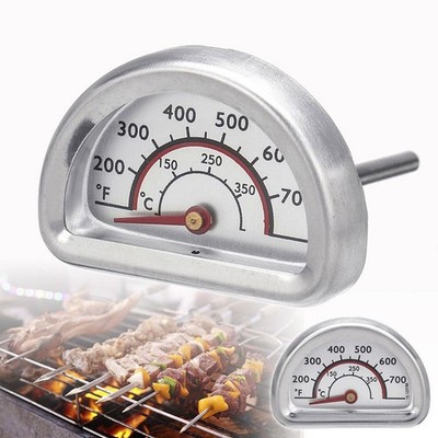 Bimetall Thermometer für Backofen zum Grillen Kochen Hitzebeständig