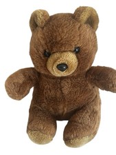 Vintage Classic Brown Teddy Bear Plush Retro Soft Stuffed Bear Toy