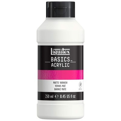 Liquitex BASICS Matte Varnish, 250ml 8.45 Fl Oz (Pack of 1), Varnish 