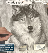 Rare Royal  Langnickel Sketching Made Easy WOLF 2014 Kit SKBN18-3T