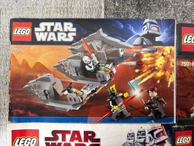 LEGO Star Wars Clone Wars Instruction Manuals Lot 7957 75016 8083 8093 9678