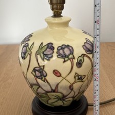 Moorcroft Ashwood Hepatica  Lamp Designer Emma Bossons
