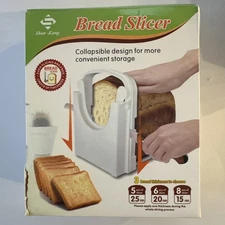 Adjustable Bread Slicing Guide Collapsible For Easy Storage 3 Thicknesses