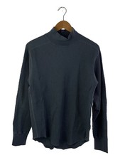 nanamica Mock Neck Thermal Sweat, Long Sleeve, Cotton, Blue, Solid Color, Size X