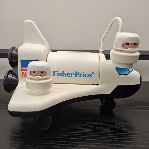 Fisher Price 1993 NASA Space Shuttle Toy for Chunky Little People 2 SPACE MEN!!
