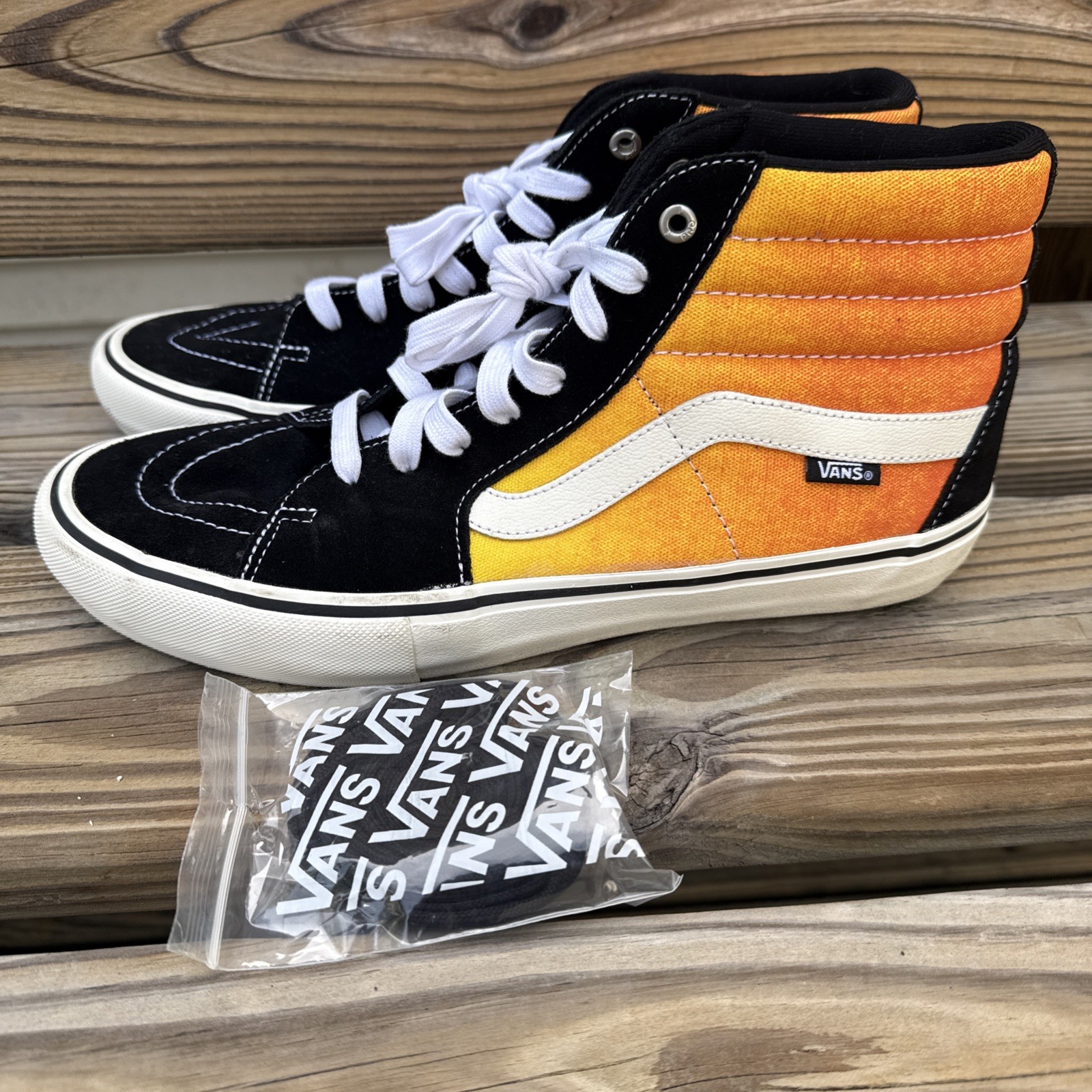 SAOLA RARO VANS SK8 HI Sunset Solar Gradient Nero Taglia 11 Uomo PRO Skateboarding 72145