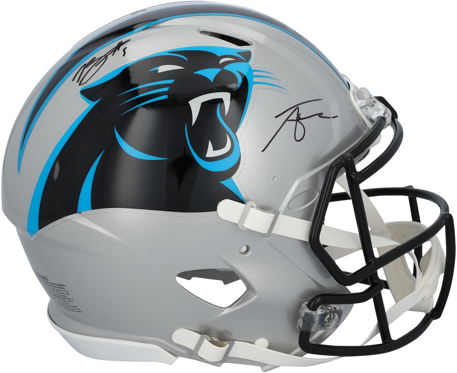 Bryce Young Autographed Signed Carolina Panthers Tetairoa McMillan and Panthers Riddell Authentic Helmet 