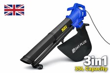 VACUUM LEAF BLOWER 3000W 3 IN 1 GARDEN SHREDDER VACUUM AND BLOWER LONG 10M CABLE