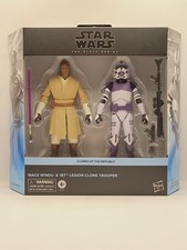 Star Wars Black Series MACE WINDU & 187th LEGION CLONE TROOPER 6 Figure 2pk NIB