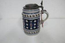 GERZ  Bierkrug  Bierseidel Limit&auml;t  1988  Zinndeckel Rarit&auml;t Nachbildung um 1700