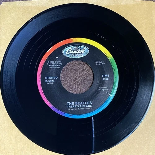 The Beatles - There's A Place / Twist And Shout 7" Record 1963 Capitol Pop 45