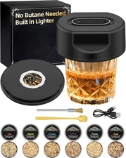 Electric Whiskey Smoker Kit,No Butane Needed,Smokepub,Electric Cocktail Smoker K