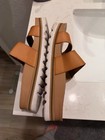Reef Men’s Tan/Brown Slide Sandals Leather Upper Cork Footbed US 9 — photo 3