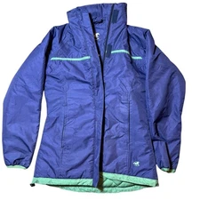 Smartpak Winter Jacket Navy Green XS Quilted Lined Equestrian Riding Coat Warm