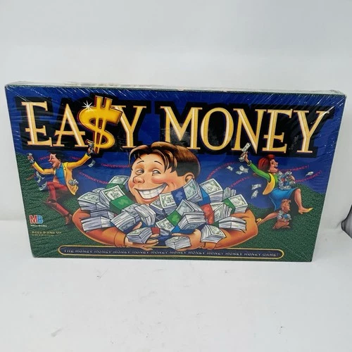 Easy Money Board Game By Milton Bradley 1996 Finance Lottery Stocks VTG