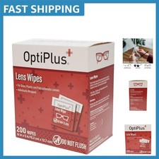 200 Count Eyeglass Lens Wipes - Pre-Moistened Streak-Free Cleaning Solution
