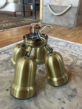 Elegant Brass Ceiling Light Kit with E26 Sock...