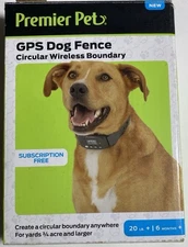 Premier Pet GPS Dog Fence Circular Wireless Boundary GIF00-18024 NEW
