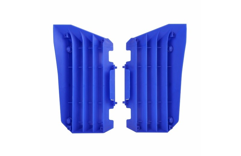 Protection radiateur POLISPORT bleu plastique grille moto cross Yamaha YZ250F YZ450F