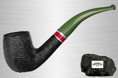 Savinelli St. Nicholas 2025 606 Weihnachten Pfeife Rustik schwarz Bent Classic