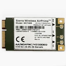 Sierra Wireless AirPrime MC7455 4G LTE/GPS Unlocked Generic Firmware PCIe Modem