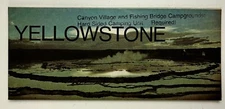 1979 Yellowstone National Park Wyoming Recreation Map Vintage Travel Brochure WY