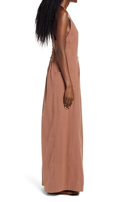 NEW Free people Next Level Wide Leg Jumpsuit Size Small In Otter