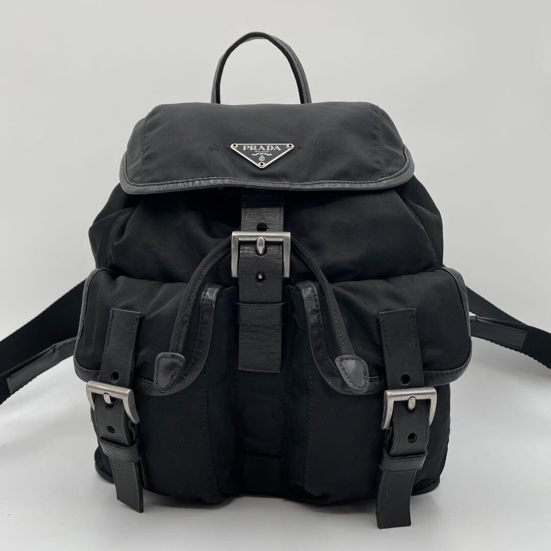 PRADA Vela Black Nylon Mini Backpack Black | eBay PRADA Vela Black Nylon Mini Backpack Black | eBay
