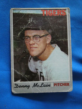 BASEBALL CARD 1970 DENNY MCLAIN  #400