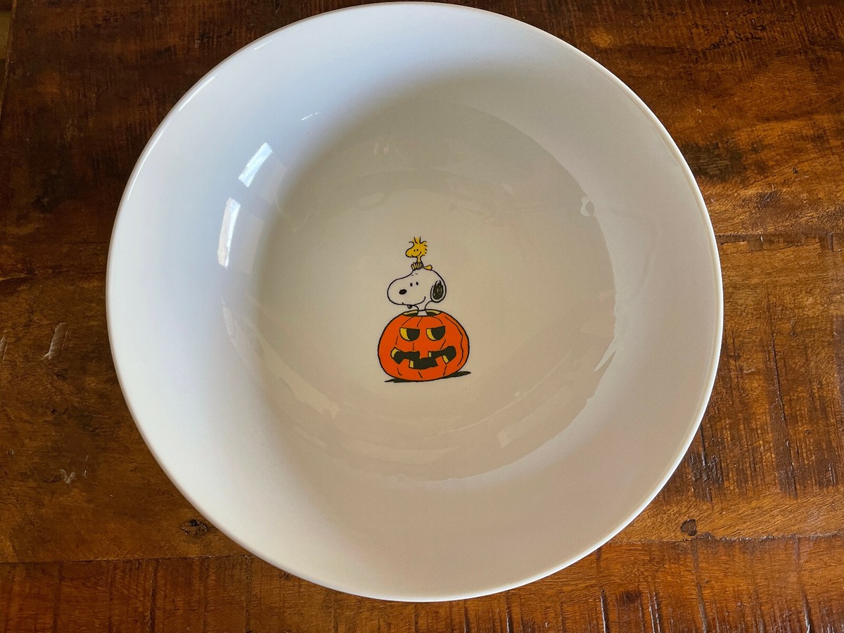 Peanuts Gang Snoopy Halloween Ceramic 9.5