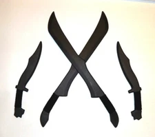Polypropylene Training Sword Scimitar Practice Binakuko Flow Knives Pair Kali