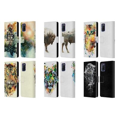 OFFIZIELLE RIZA PEKER TIERE 2 BRIEFTASCHE HÜLLE HUELLE AUS LEDER FÜR OPPO HANDYS