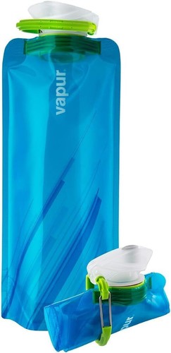 Vapur Collapsible Water Bottle - 34 Oz Foldable Anti-Bottle With Carabiner, BPA Free, For Hiking & Travel - View #7