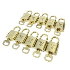 Louis Vuitton Padlock  Key Bag Accessories Charm 10 Piece Set Gold 90785