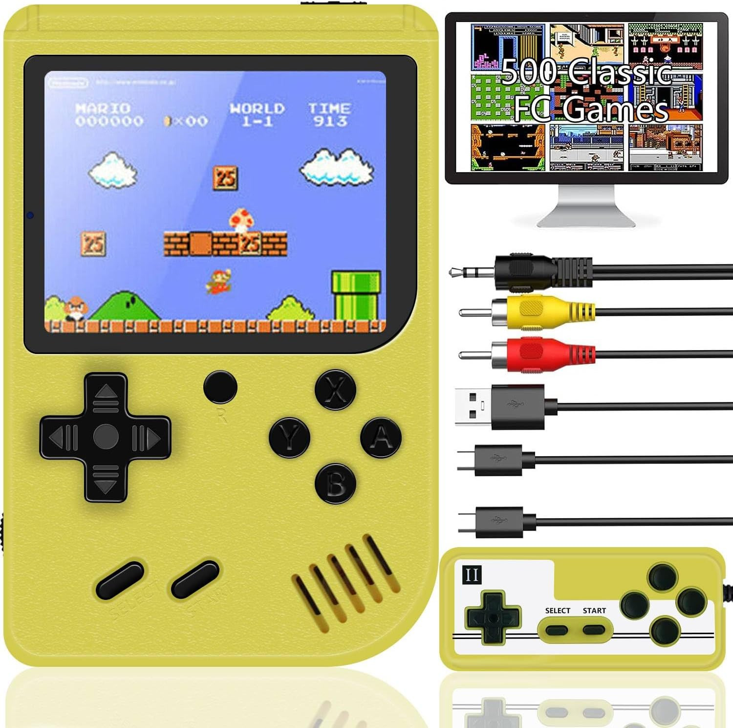 Handheld Game Console for Kids Adults, Portable Game Console Support TV Connecti