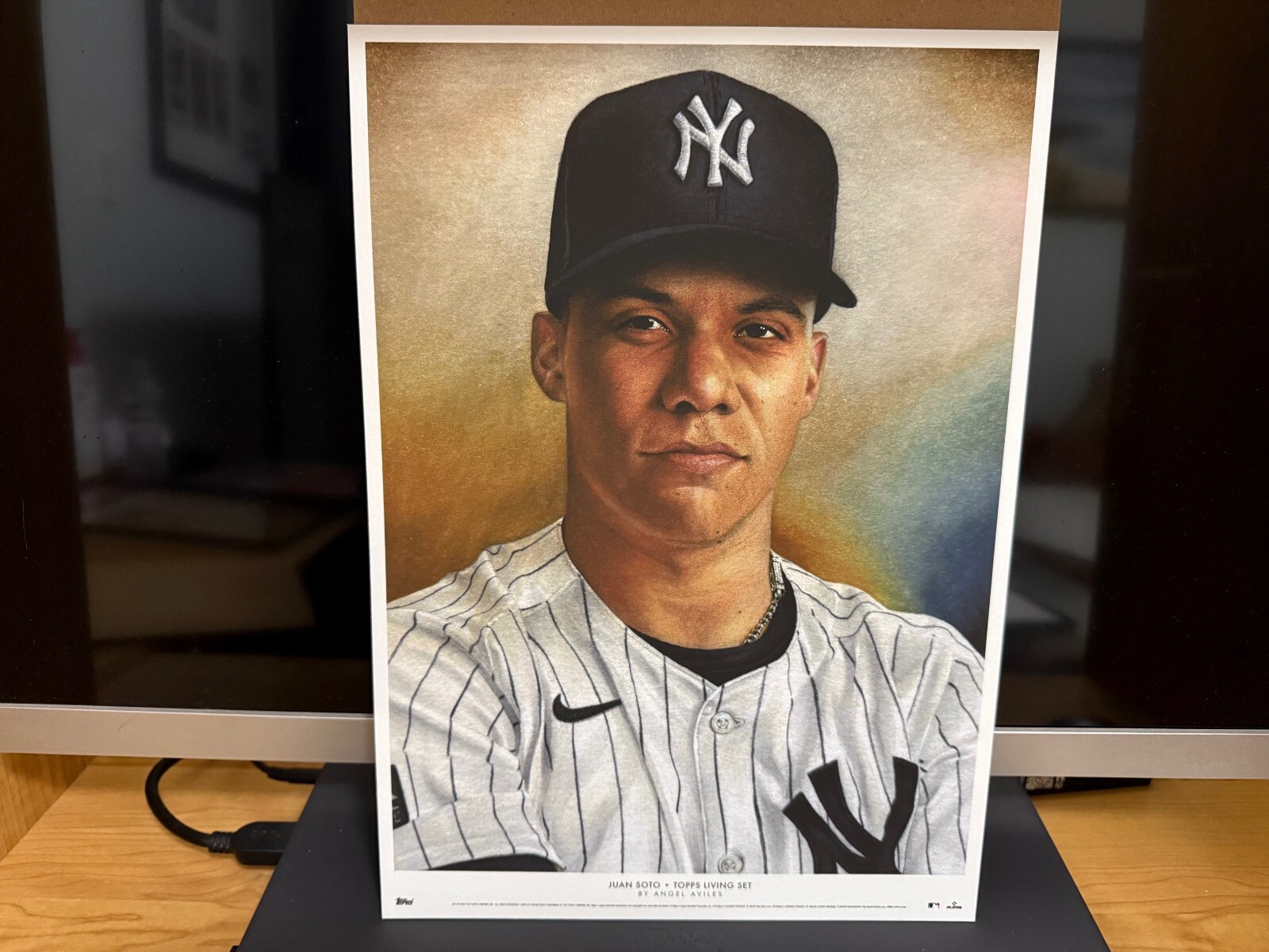 Juan Soto 2024 Topps Living Set Fine Art Print #72 10 x 14 NY Yankees NICE!