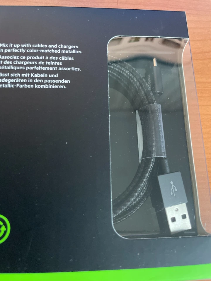 [BELKIN] MIXIT Metallic Micro-USB to USB ChargeSync Cable,F2CU021bt04 - Black - Image 2 of 4