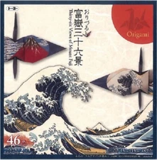Japanese Origami Folding Paper 6" 36 Views of Mount Fuji 48 Sheets Made in Japan