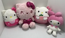 Lot Of Three Hello Kitty Plush  Squishmallows 10   8   7  My Melody Stuffed