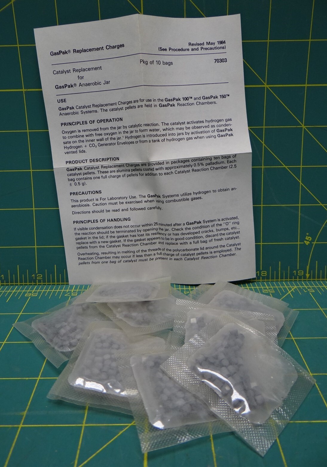 ALTRA Scatola 10 Cariche Ricambio Catalizzatore GasPak P N 70303 NSN 6640 00 933 8739