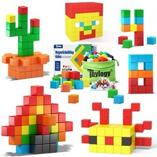 48PCS Magnetic Blocks for Toddlers Toys, Large Magnetic Cube Toys for Sensory...