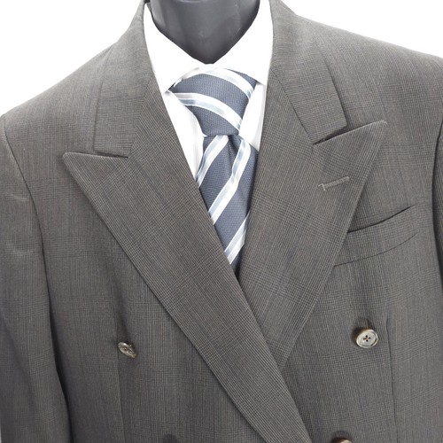 Vintage Christian Monsieur Dior Glen Check Double Breasted Blazer Suit Sportcoat - Picture 7 of 22