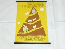 Vtg Abbey Press Paper Scroll Wall Decoration Inspirational Warshaw 6.25" x 8.5"