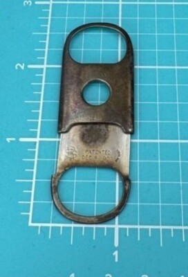 antique cigarette cutter Antique Sterling Silver Cigarette Cutter Guillotine 1902 RS