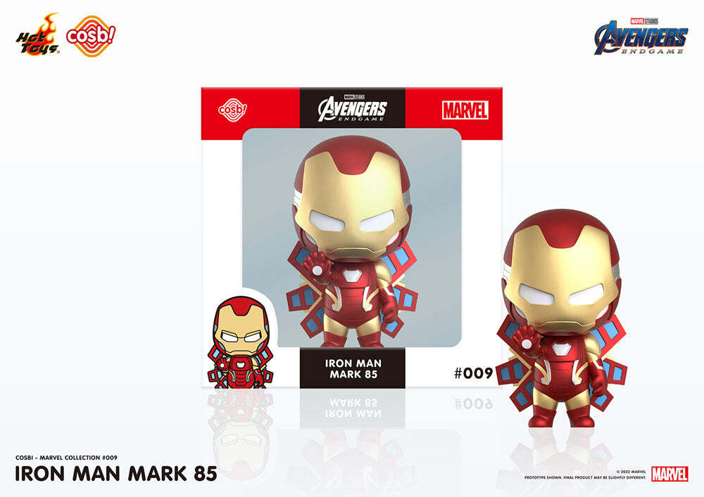 Thumbnail - Avengers: Endgame Cosbi Minifigur - Iron Man Mark 85 (8 Cm)