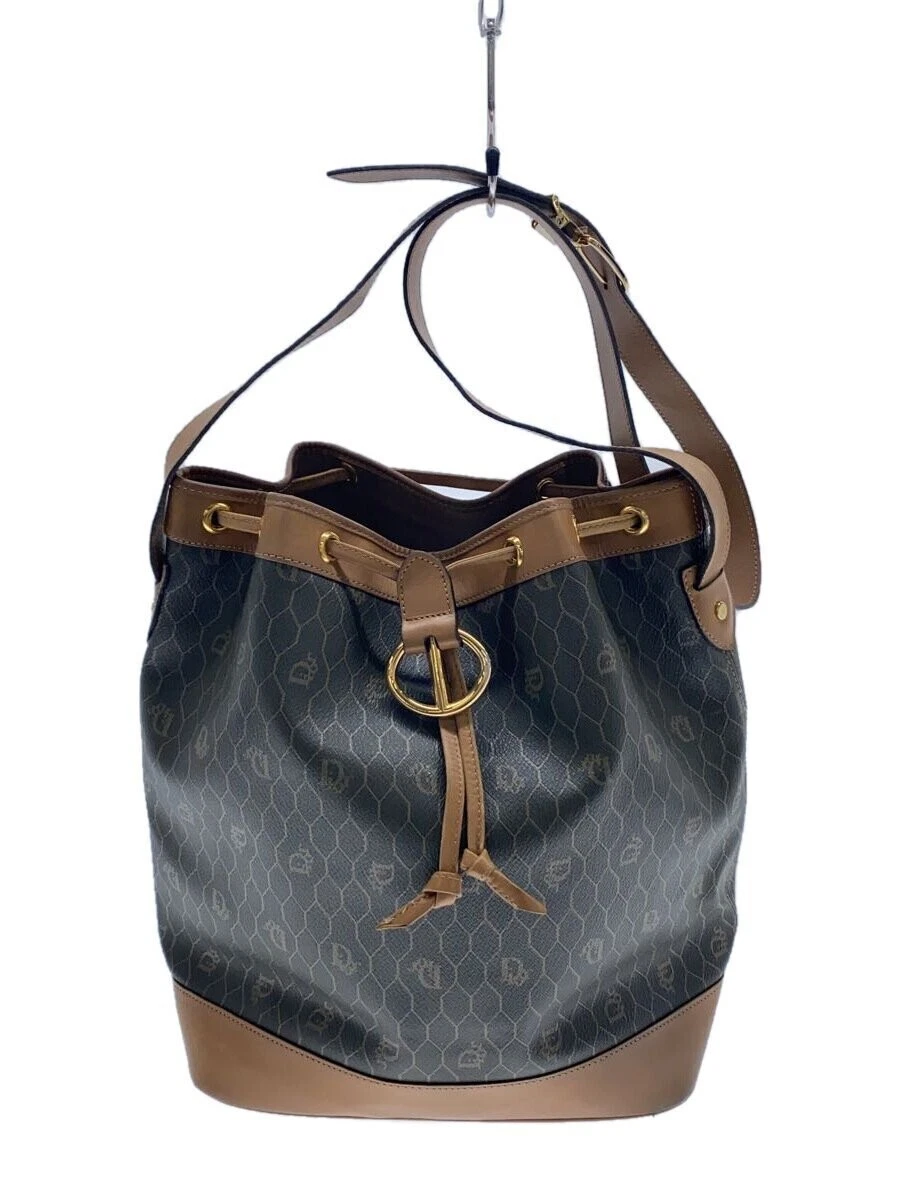 Christian Dior Sac Allover PVC Nid d'abeille Femme Marron Or Prix Premium
