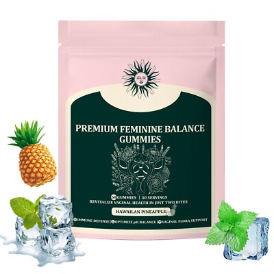 Vital Source Nutrition-Feminine Balance Gummies - Hawaiian Pineapple 60 Gummies